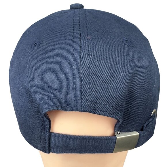 Tampa Bay Rays Member Baseball Cap Adult 58cm Navy White Strapback Embroidered - Picture 5 of 11